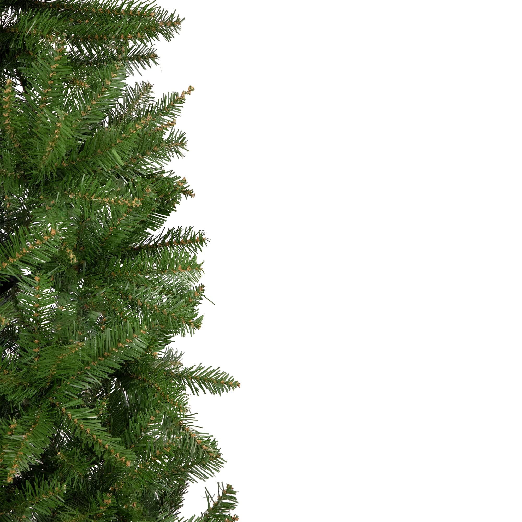 7.5' Silver Lake Fir Pencil Artificial Christmas Tree Unlit - Slim Space-Saving Holiday Decor for Small Apartments & Office Spaces