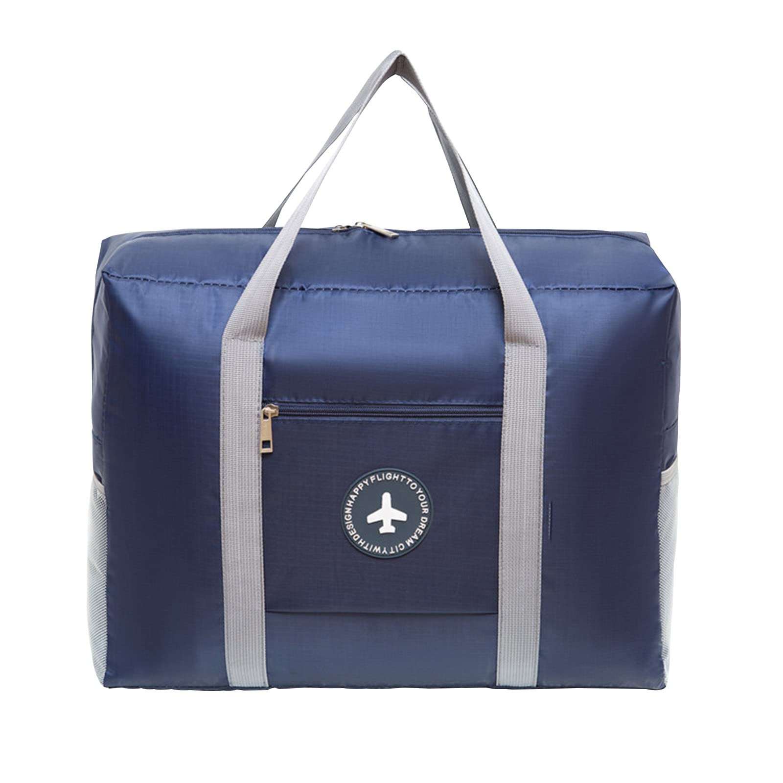 **Large Travel Duffel Bag - Waterproof Sports Gym Tote with Shoulder Strap, Weekender Overnight Bag for Men & Women - Perfect for Travel, Workout, Sports, Gym (Navy Blue) - Ideal for Weekend Getaways, Fitness Training & Business Trips**