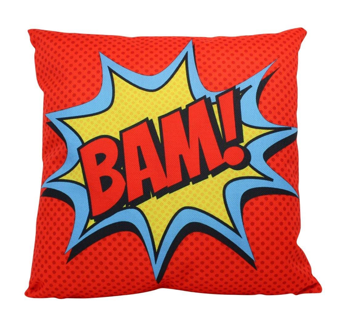 BAM Anime Red Pillow Cover - Soft Throw Pillow Case for Home Decor, Kids Room & Bedroom - Fun Birthday Gift Idea for Anime Lovers (Perfect for Living Room Sofa, Bed & Dorm Room Decor)