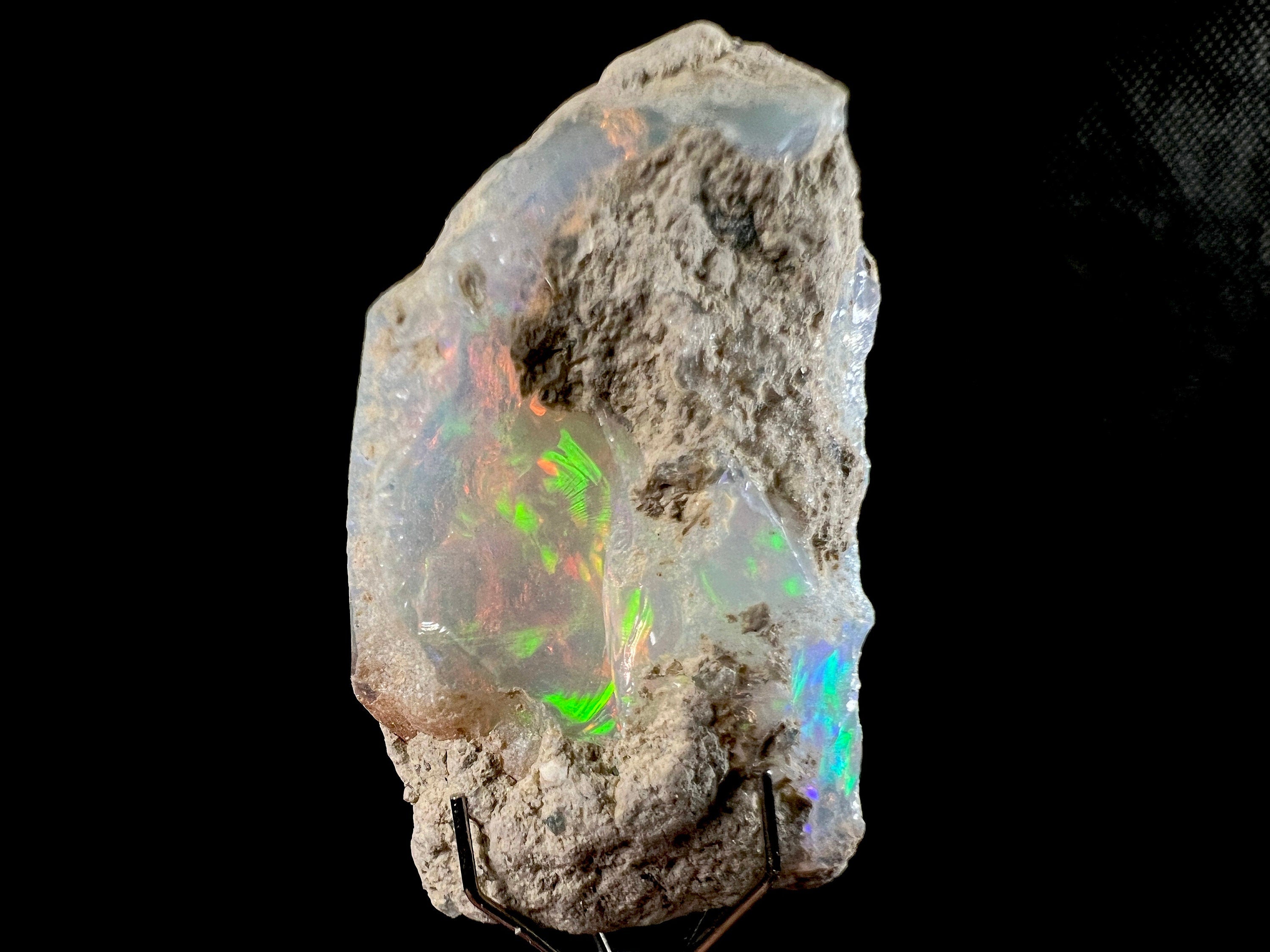 Premium 4A Welo Opal Raw Crystal - Certified Cutting Grade Opal for Jewelry Making (50608) - Perfect for Rings, Necklaces & Handcrafted Gemstone Designs