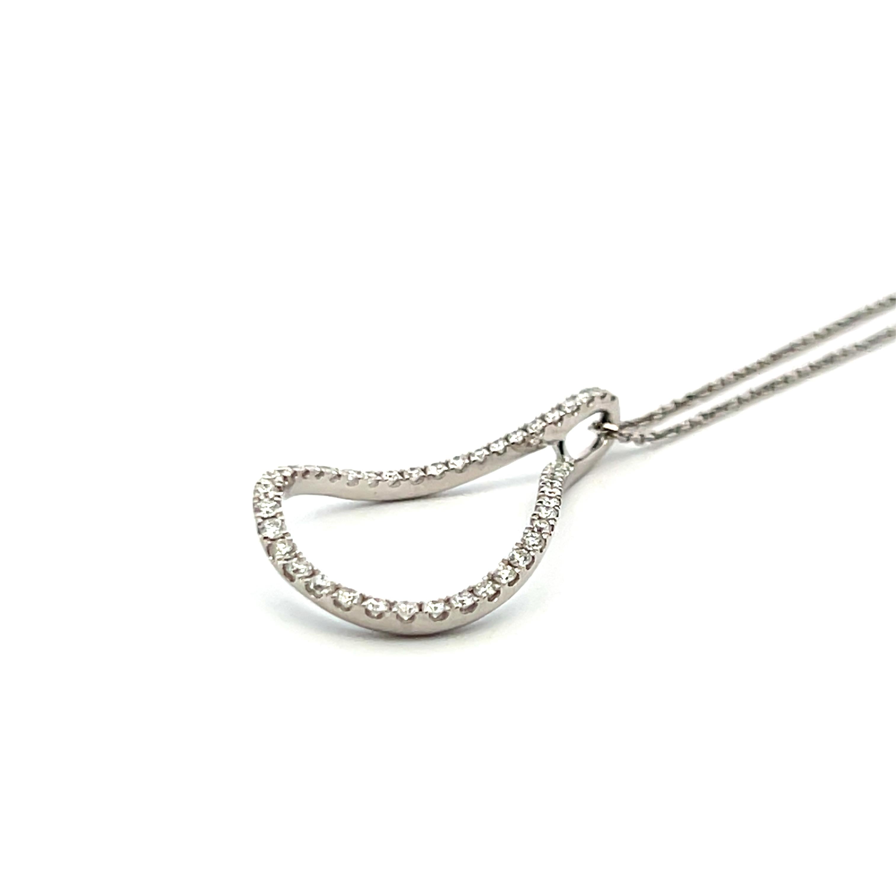 0.50 Carat Round Brilliant G VS1 Diamond 14K White Gold Pendant Necklace for Women - Elegant Everyday Jewelry & Perfect Gift for Anniversary, Birthday or Valentine's Day