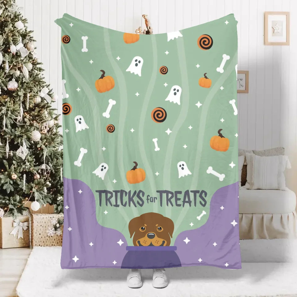 Custom Pet Icon Blanket - Personalized Pet Blanket for Dogs & Cats - Cozy & Soft Throw for Cuddling, Home Decor, and Gifts