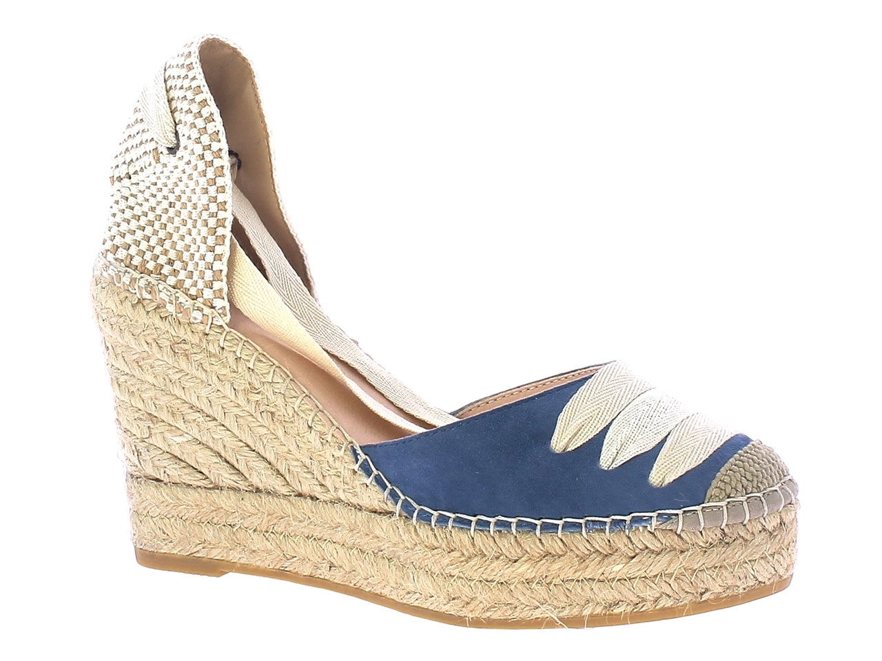 Denim De Mar Citron Espadrilles - Women's Fashionable Wedge Sandals with Ankle Strap for Summer Beach & Casual Outings