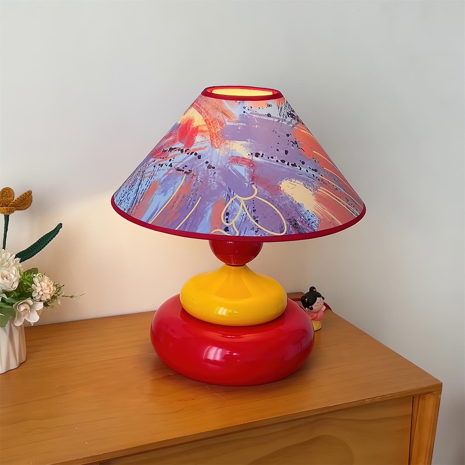 Paloma Table Lamp - Modern LED Bedside Lamp with USB Port, Adjustable Brightness for Bedroom, Living Room & Office | Energy Efficient Night Light & Reading Lamp
