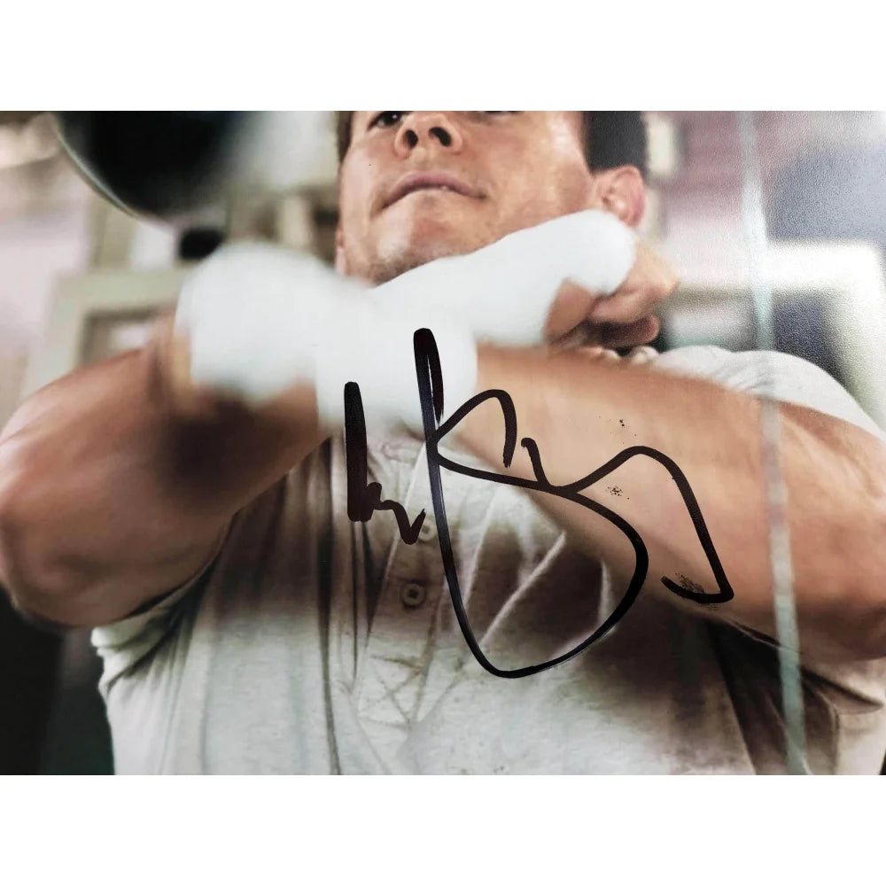 Mark Wahlberg Signed 8x10 Photo - The Fighter Movie Autograph with COA Beckett BAS - Micky Ward Collectible Memorabilia for Movie Fans & Sports Collectors