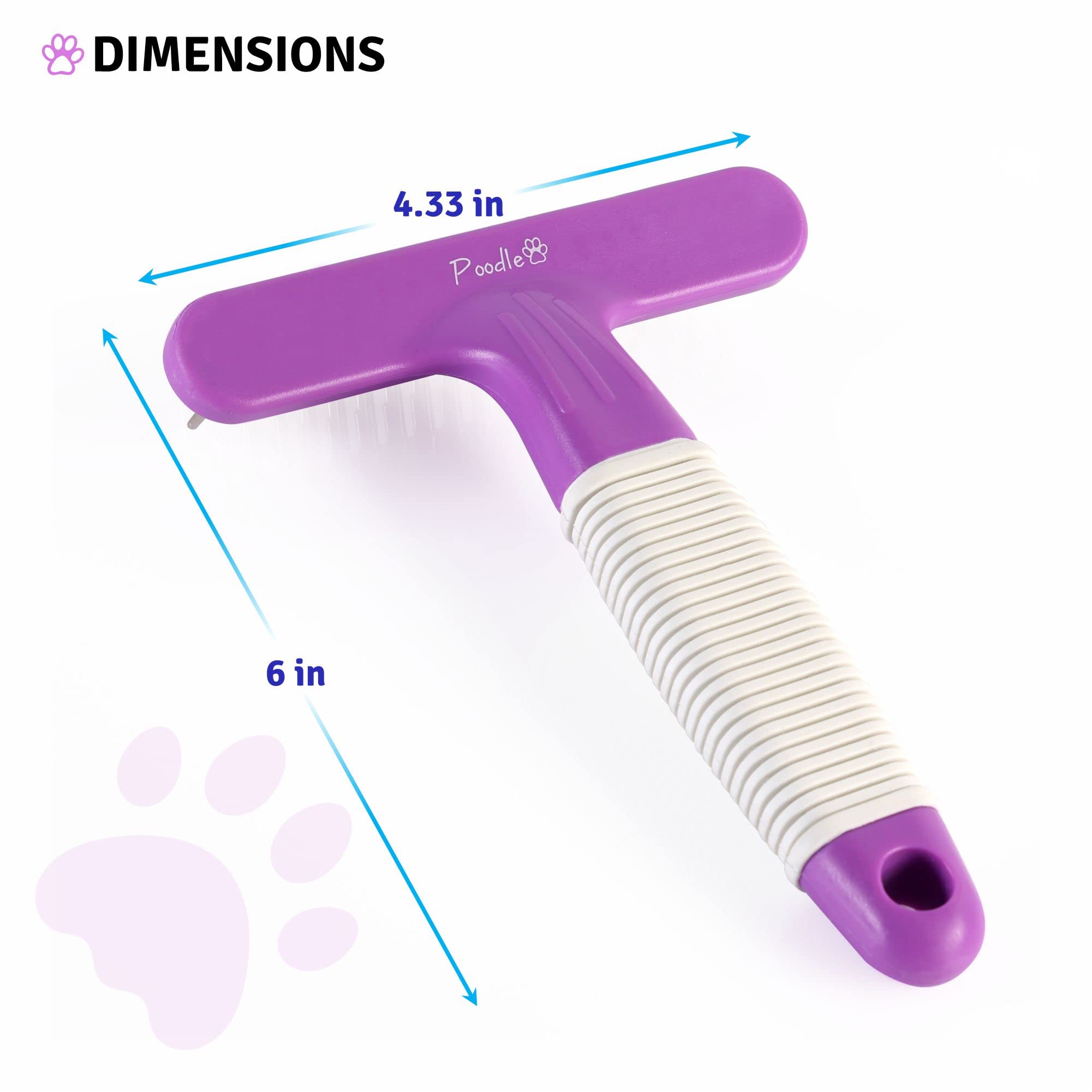 Poodle Grooming Rake & Detangling Comb Set for Dogs - Perfect for Home Pet Care
