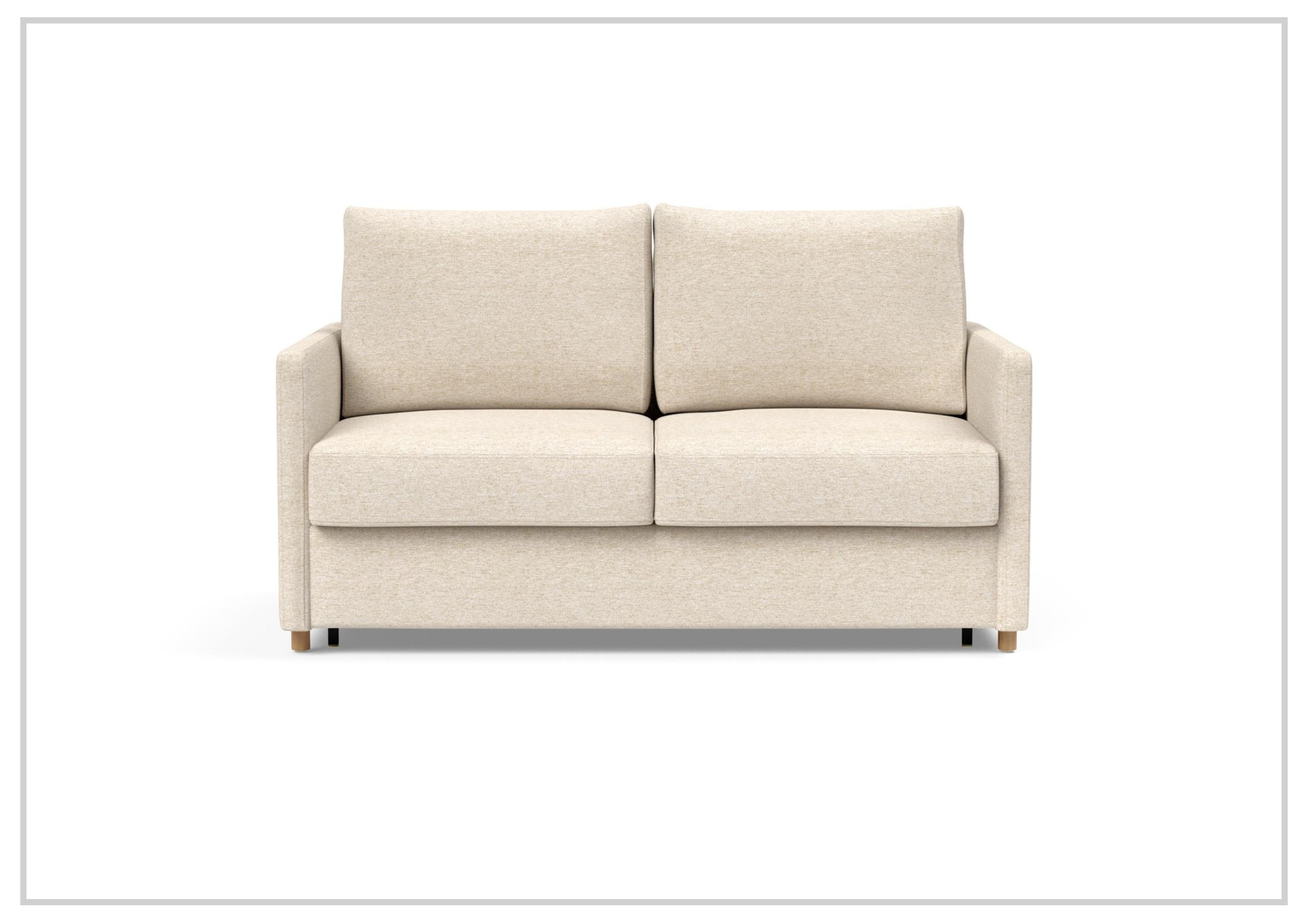 Innovation Living Neah Fabric 2-Seater Full-Size Sleeper Sofa Bed - Convertible Couch for Small Spaces, Guest Room & Apartment Living