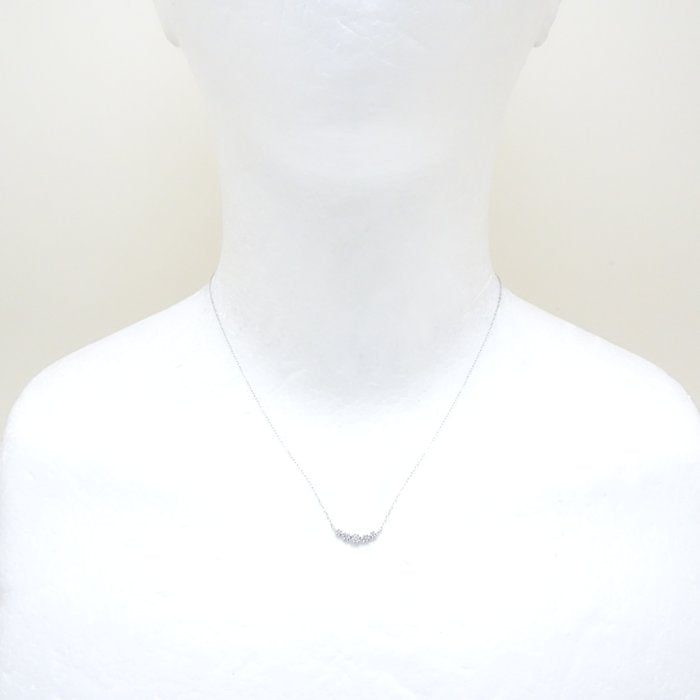 4℃ Diamond Necklace K18WG White Gold - Elegant 18K White Gold Pendant for Women | Perfect for Weddings, Anniversaries & Special Occasions