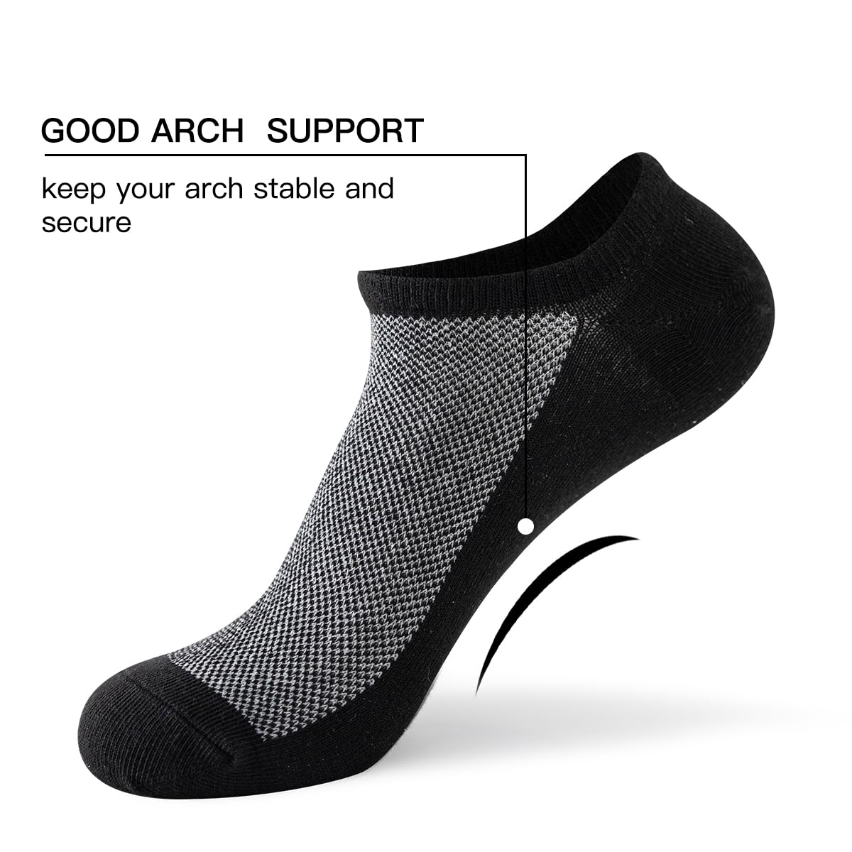 JOYNÉE 20 Pairs Men's No Show Socks - Low Cut Invisible Ankle Socks for Casual Wear, Athletic & Dress Shoes | Breathable & Comfortable Short Socks for Daily Use, Workouts & Travel
