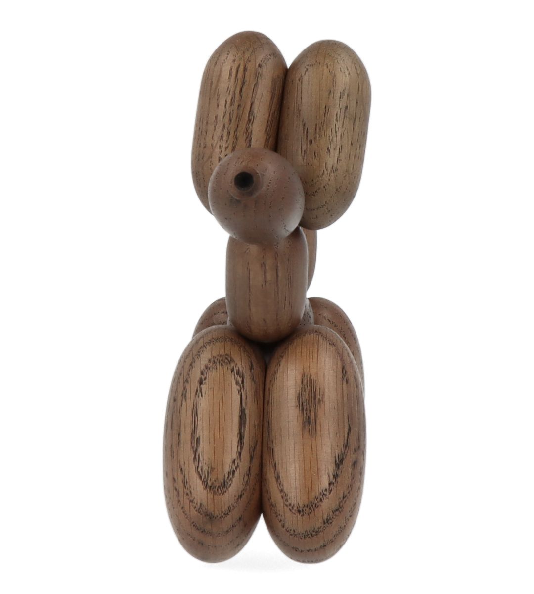 Small Smoked Oak Balloon Dog Sculpture - Unique Home Decor & Party Centerpiece for Birthdays and Celebrations