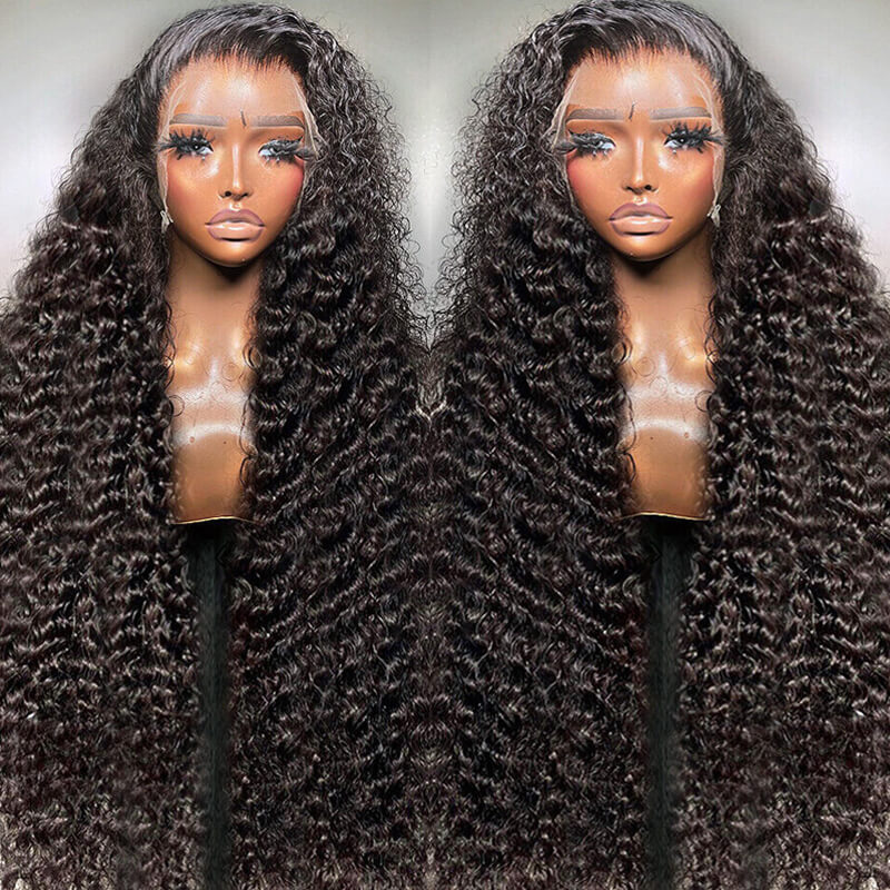Eullair Affordable & Beginner Friendly Deep Wave Lace Frontal Wig - Best Selling Human Hair Wig for Black Women | Perfect for Daily Wear, Parties & Special Occasions