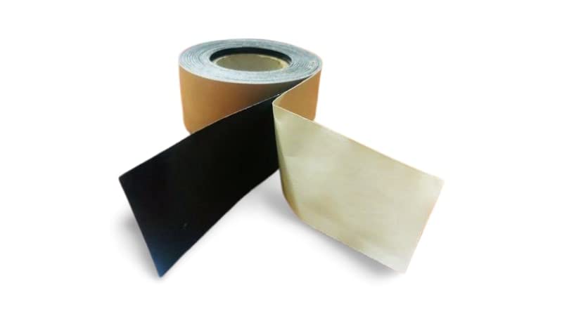 Wigzo Double Sided Black Waterproof Cotton Tape for Hair Patches & Wigs - 5 Meter x 1 Inch Strong Hold Adhesive - Perfect for Hair Extensions, Toupees & Cosplay
