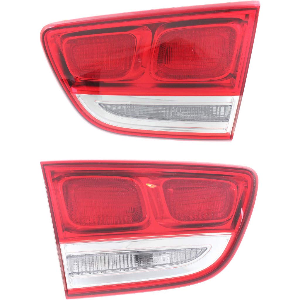 2016 Kia Sorento Tail Light Assembly - DOT Certified LED Brake Lights (Driver & Passenger Side) w/Bulbs | Replaces KI2802108 KI2803108 | Perfect for Night Driving & Enhanced Safety