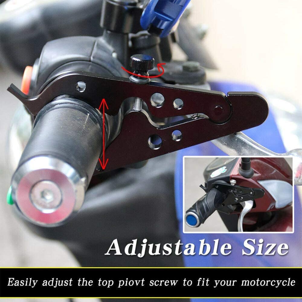 Universal Motorcycle Cruise Control Throttle Clamp - Silicone Ring Throttle Assist Wrist Support for Long Rides, Highway Cruising, and Touring