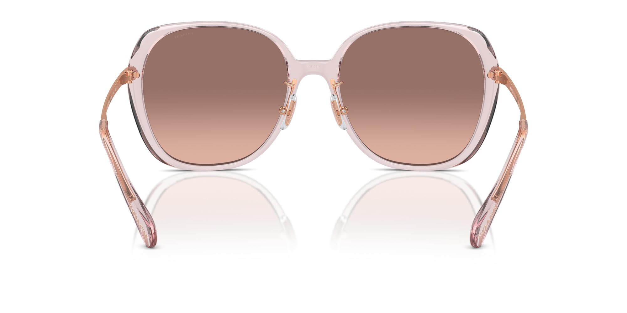 Coach HC8403D Women's Square Sunglasses - UV Protection, Polarized Lenses for Driving, Beach & Outdoor Fashion