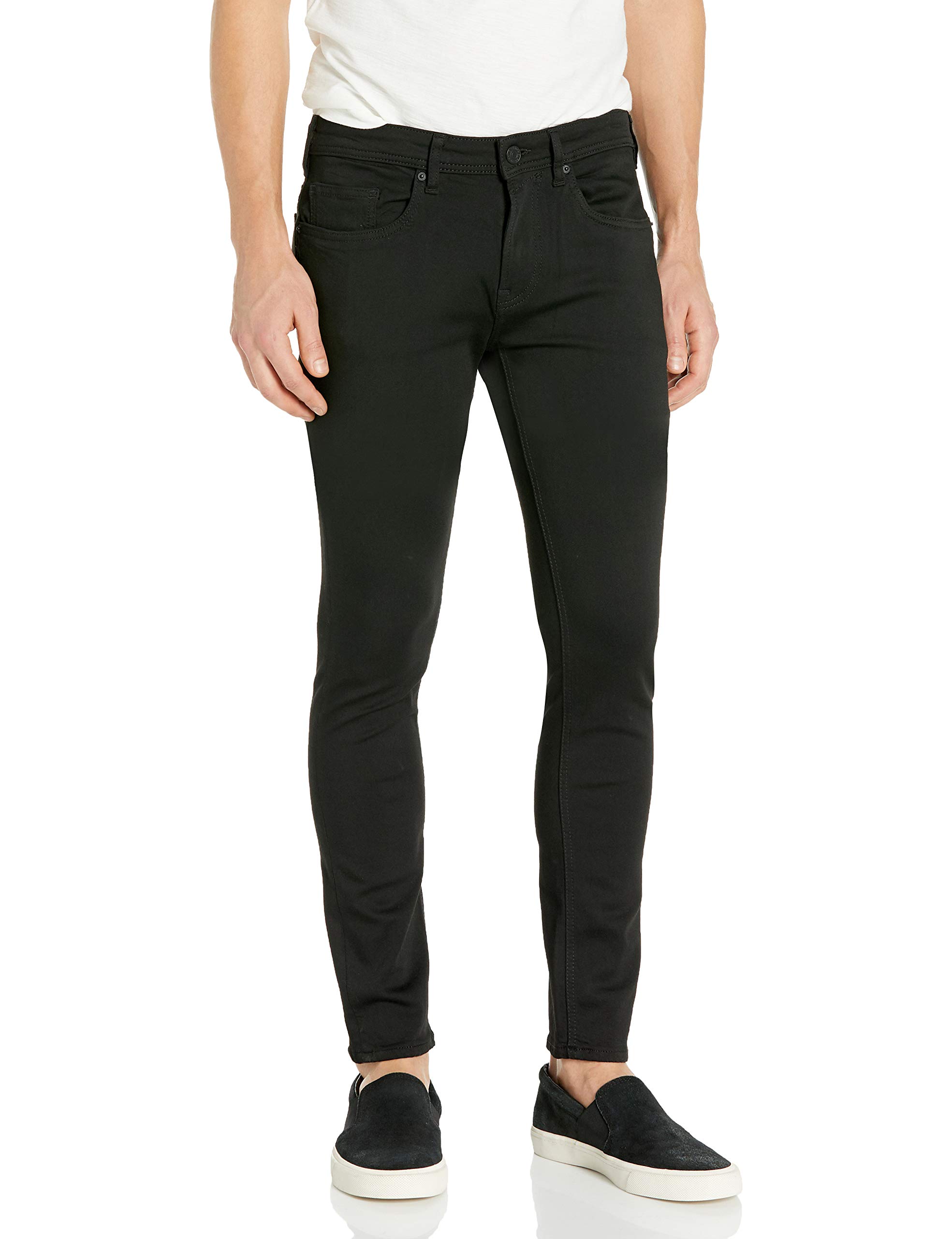 Buffalo David Bitton Men's Super Skinny Max Stretch Jeans - Slim Fit Denim Pants for Casual Wear & Night Out