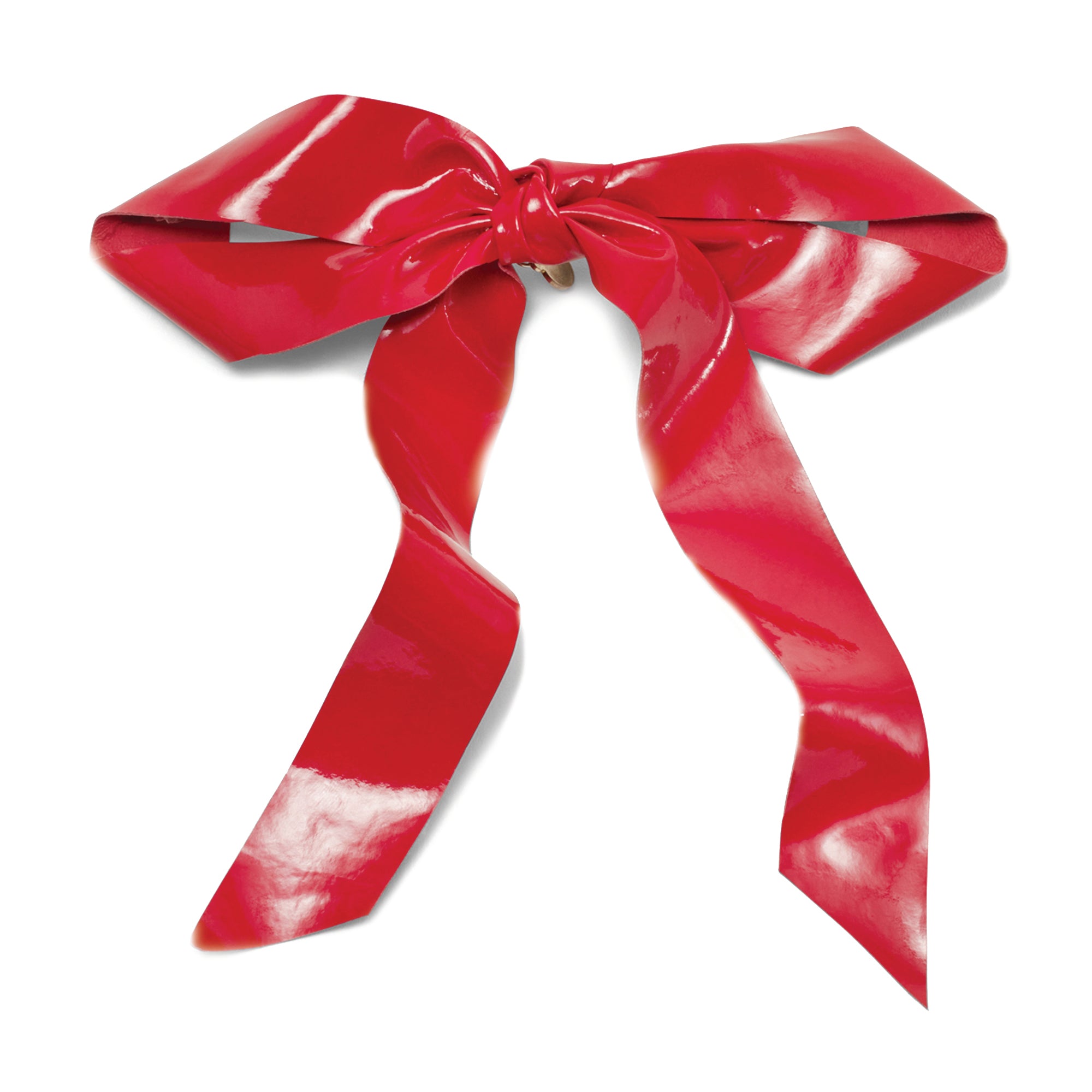Patent Leather Kim Bow - Stylish Women's Hair Accessory for Parties, Weddings & Everyday Wear