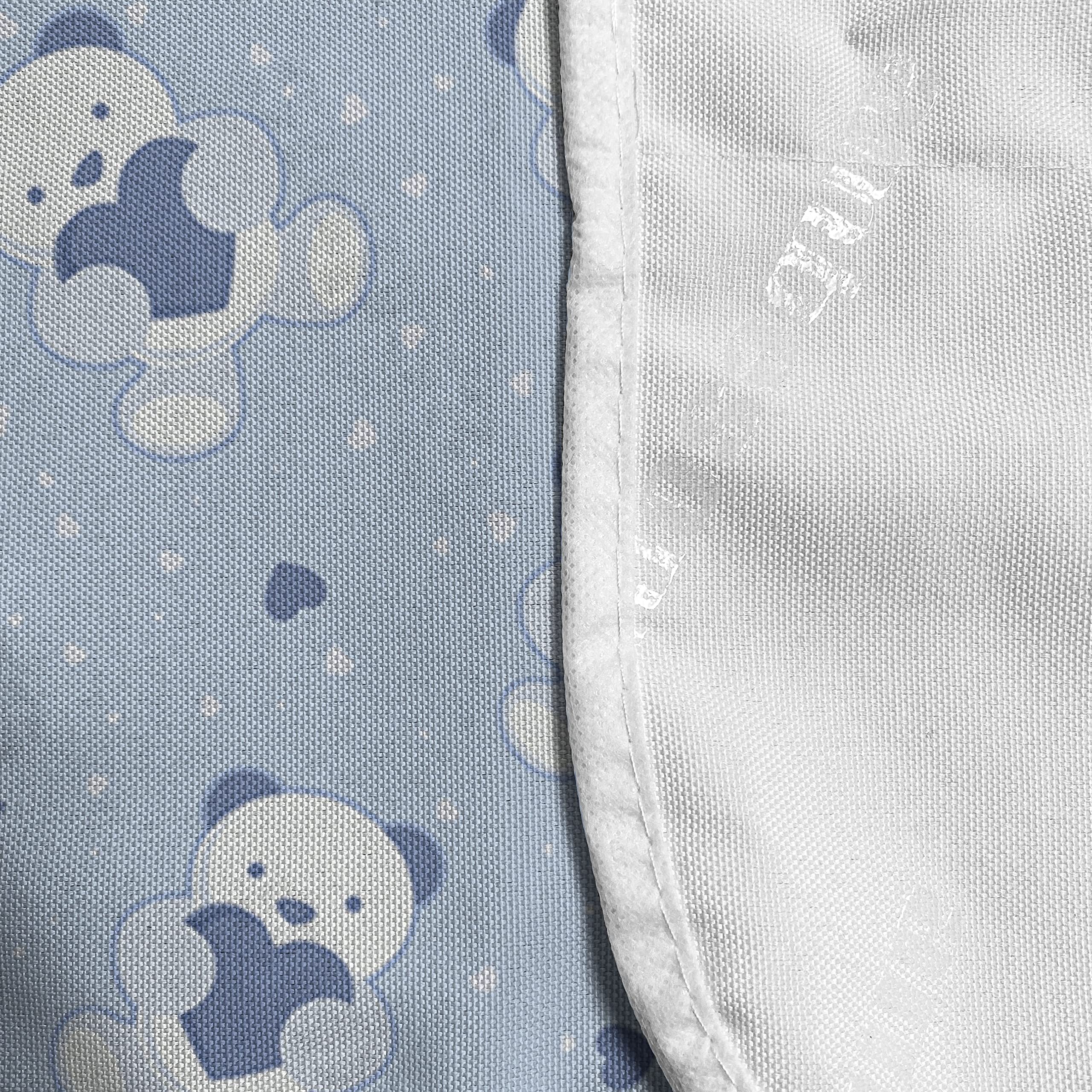 Ambesonne Teddy Bear Microwave Cover - Water Resistant Kitchen Organizer with Pockets, 36 x 12 Inches, Cadet Blue - Perfect for Microwave Protection & Kitchen Decor