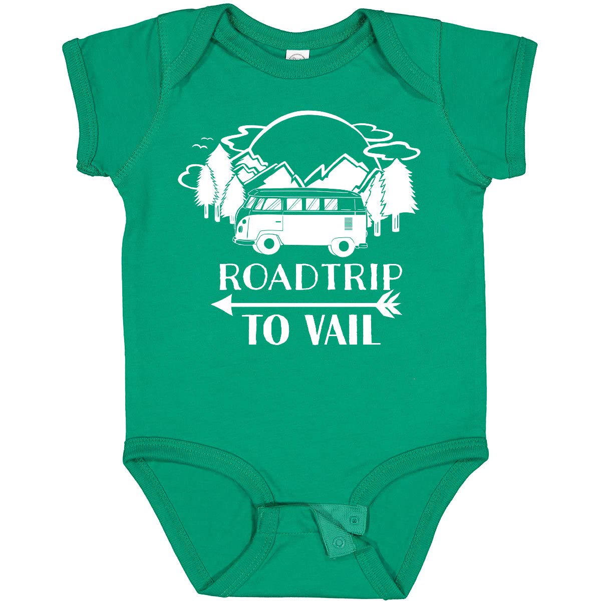 Inktastic Road Trip to Vail Baby Bodysuit - Cute Travel-Themed Onesie for Infants & Toddlers - Perfect for Family Vacations, Road Trips & Holiday Gifts