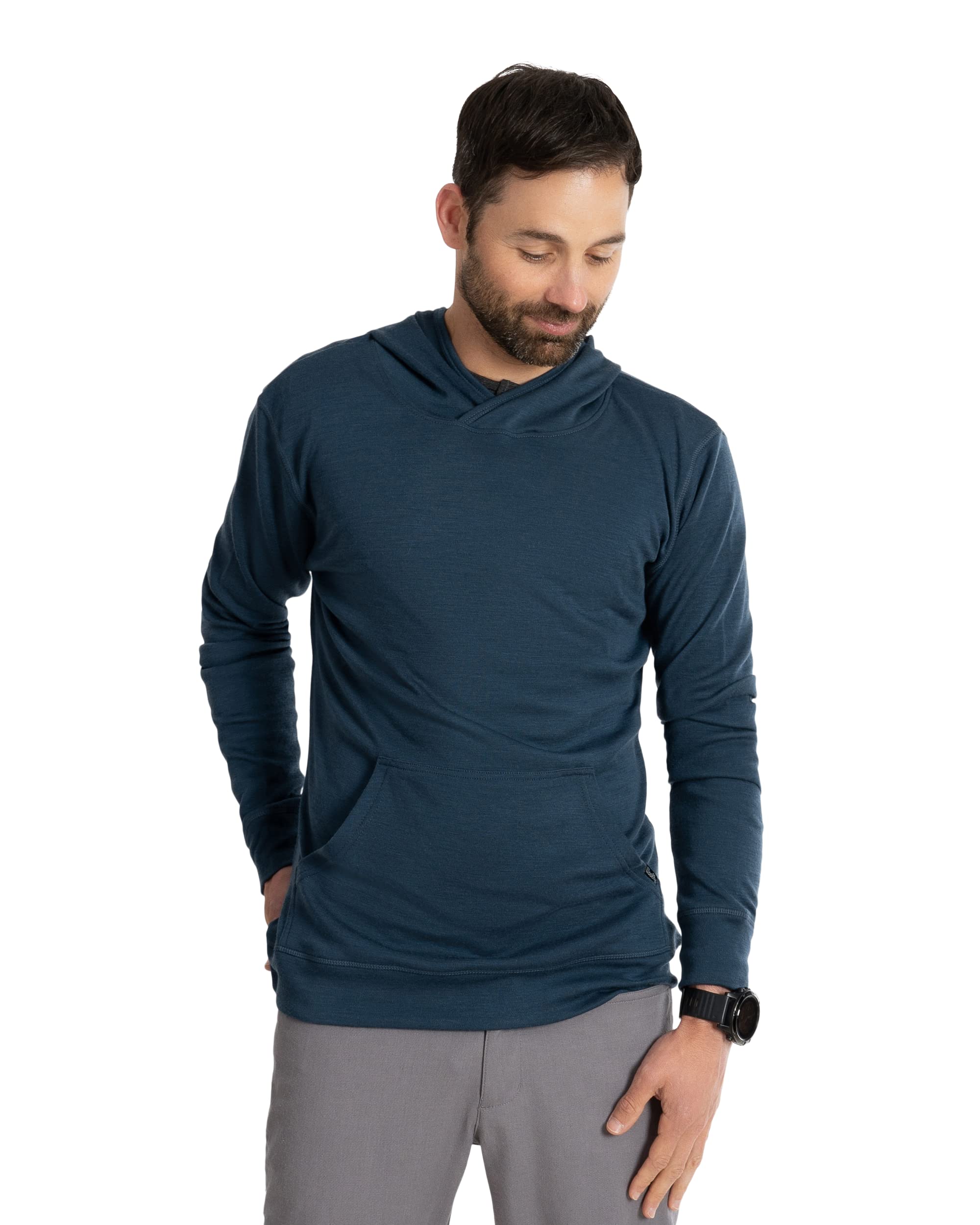Premium 100% Merino Wool Hoodie for Men & Women - Ultra Soft, Warm Winter Pullover Sweatshirt - Perfect for Hiking, Skiing & Outdoor Adventures