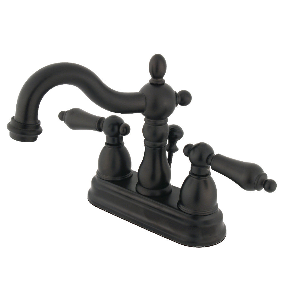 Kingston Brass KB1608ALB 4-Inch Centerset Bathroom Faucet - Modern Water-Saving Design for Sink Vanity, Perfect for Home & Hotel Bathroom Renovation