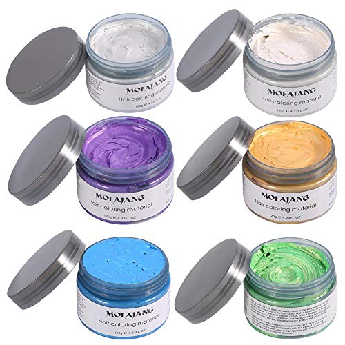 Fashion Hair Color Wax for Men & Women - Temporary Instant Hair Styling Cream in Blue | Perfect for Parties, Cosplay & Bold Hairstyles