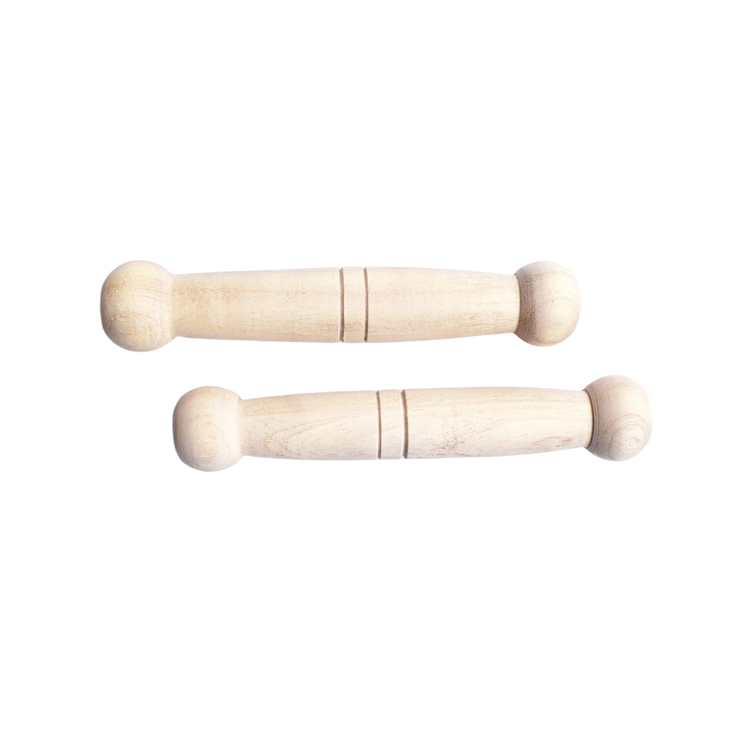 Organic Neem Wood Teething Toys for Babies 6-12 Months - Natural Wooden Teether Set of 2 - Safe & Non-Toxic Infant Teething Relief - Perfect for Soothing Sore Gums at Home or On-the-Go