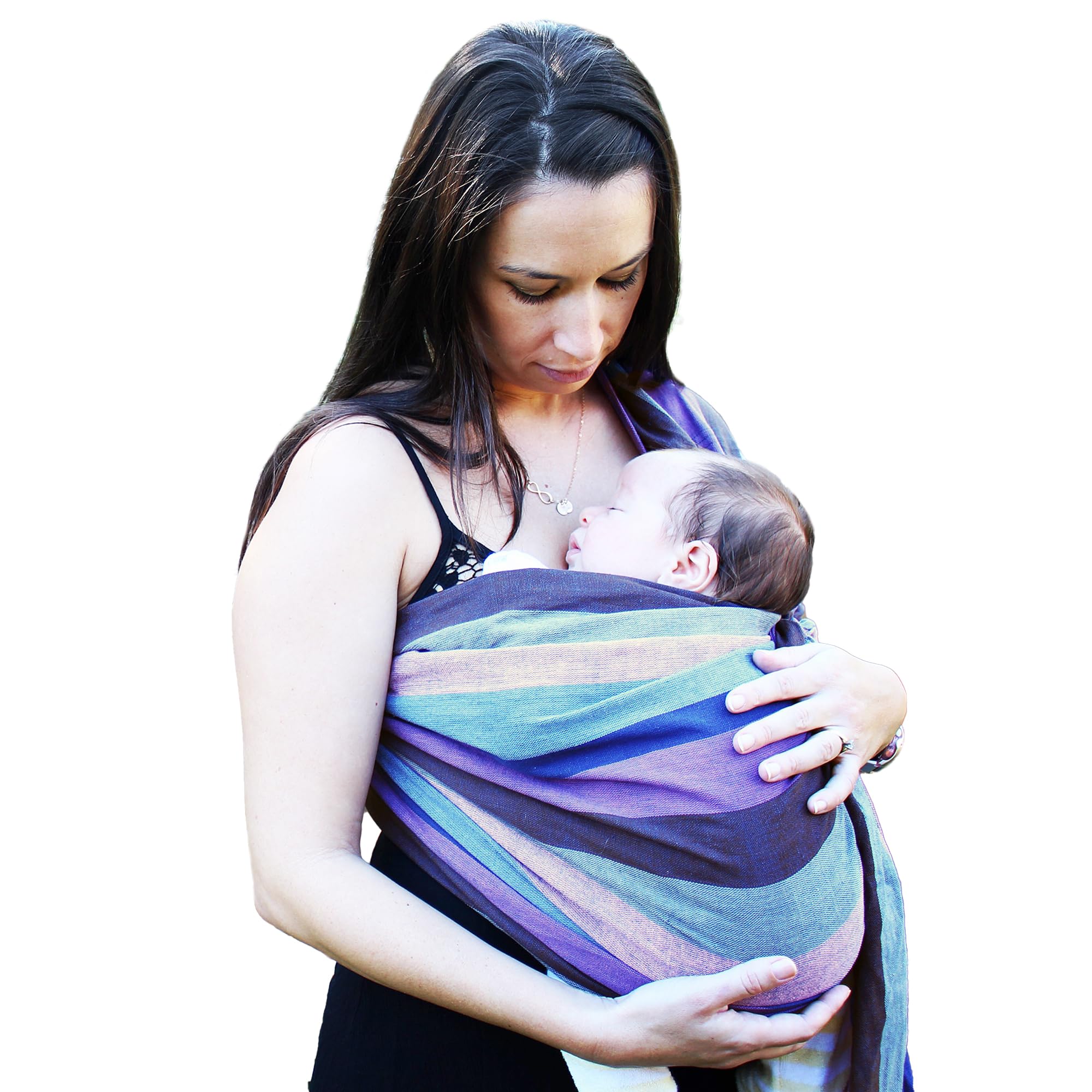 Soft Cotton Baby Wrap Carrier Sling for Infants & Toddlers (8-35 lbs) - Adjustable Hip Seat Ring Sling - Breathable Nursing Cover & Babywearing Wrap - Perfect Baby Shower Gift for New Parents - Ideal for Winter, Shopping, Travel & Hands-Free Parenting
