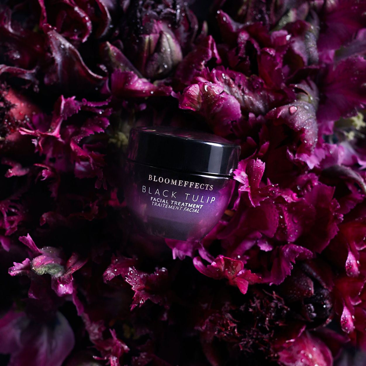 Black Tulip Facial Treatment Mask - Hydrating & Anti-Aging Skincare for Glowing Skin | Perfect for Spa Day & Night Routine