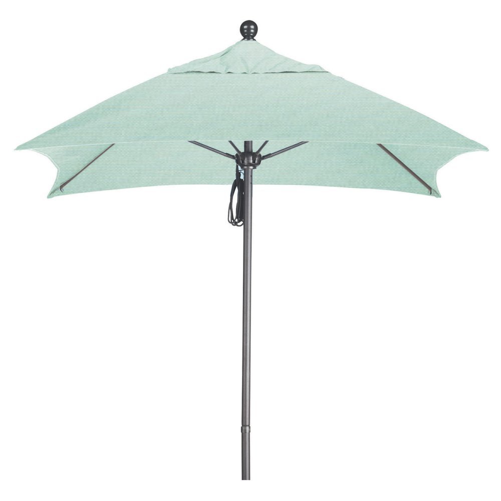 6 ft. Aluminum Double Vent Patio Umbrella - California Style Outdoor Shade for Poolside, Garden & Backyard Relaxation