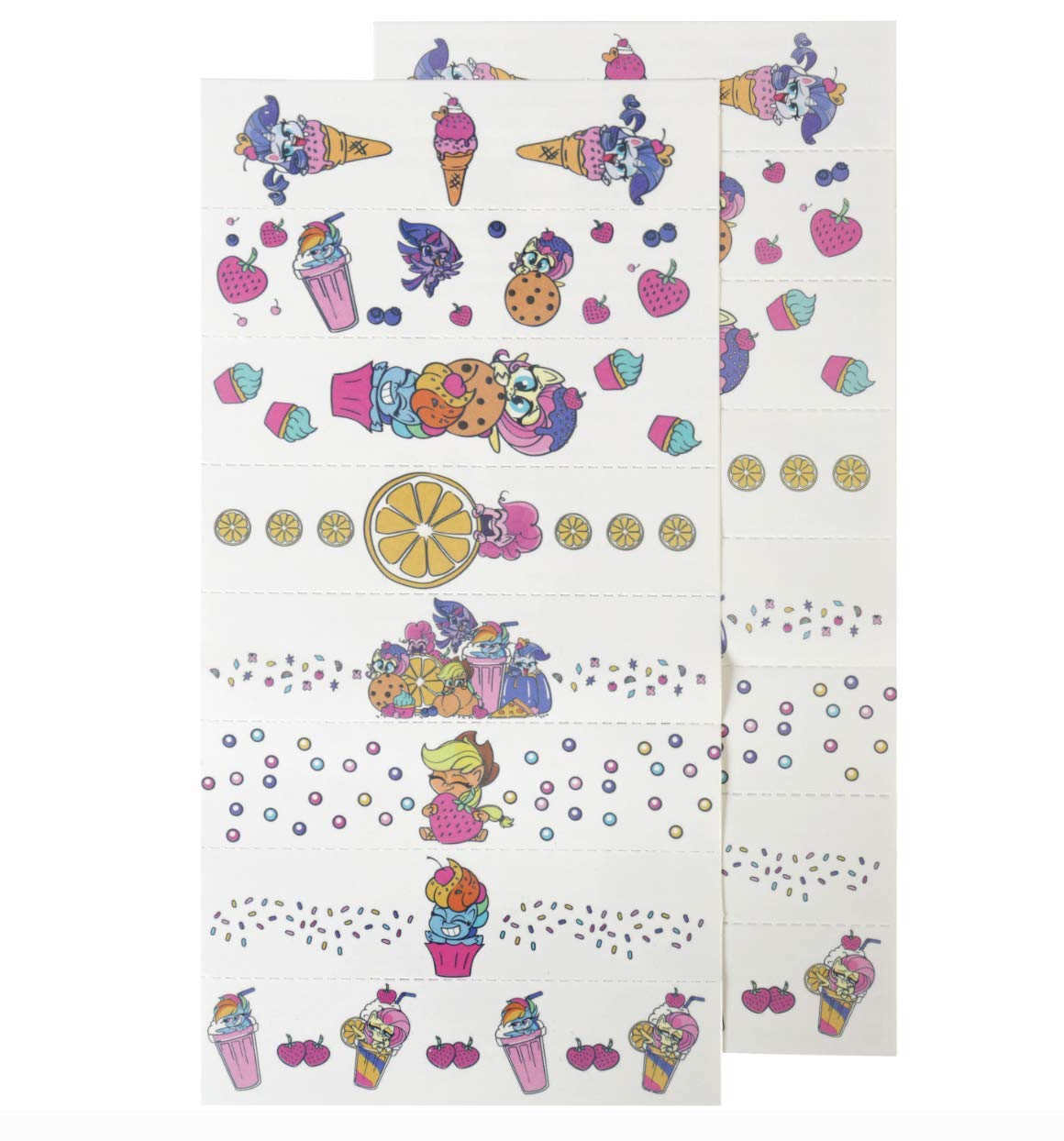 My Little Pony 16 Valentine's Day Cards with Friendship Bracelet Tattoos - Fantasy Theme Party Favors for Kids, Unisex Gift for Boys & Girls Ages 3+ | School Exchange, Birthday Party, Classroom Activity