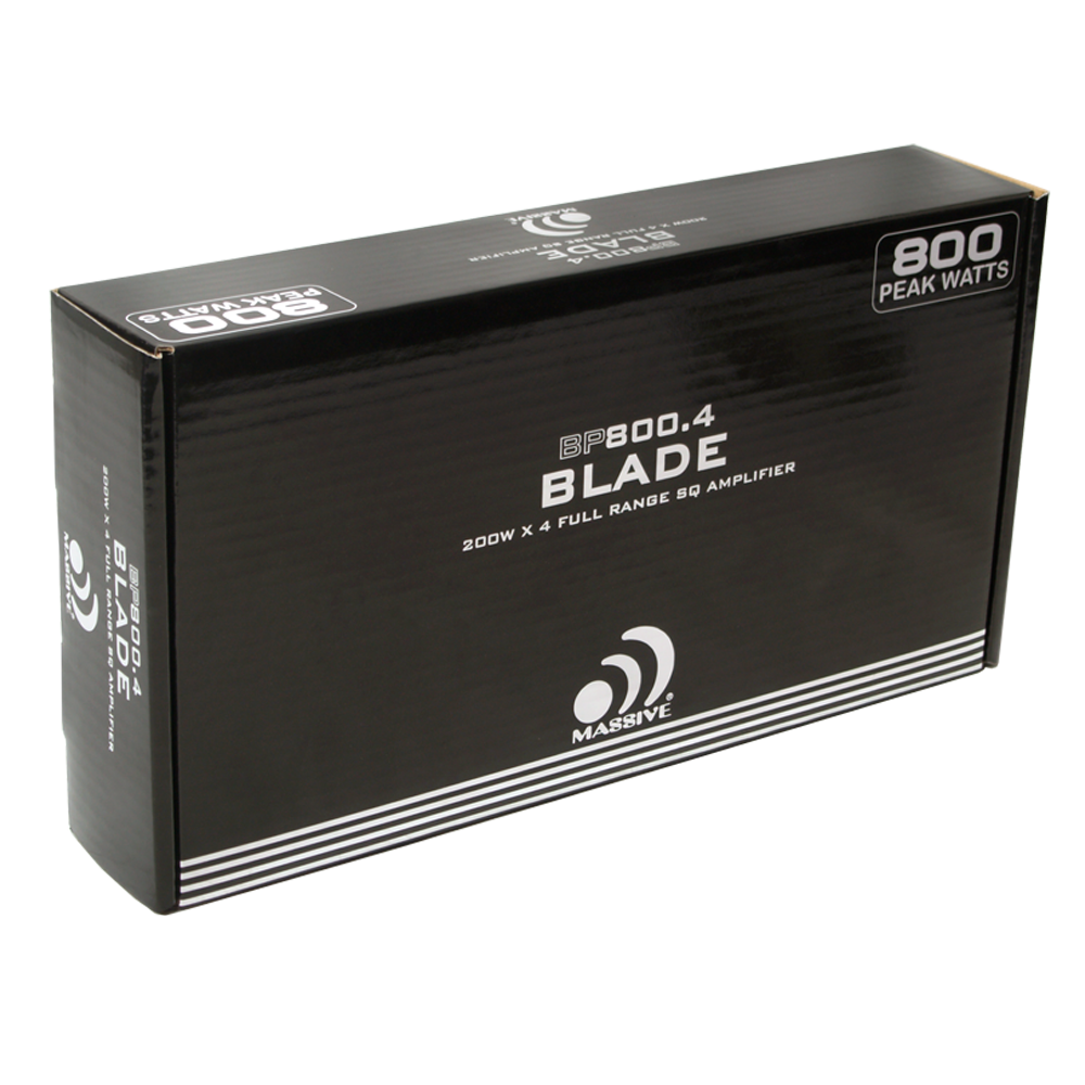 BP800.4 V2 4 Channel Car Amplifier - 60 Watts RMS x 4 @ 4 Ohm - High Power Audio Amp for Car Stereo, Truck, SUV & Marine Audio Systems