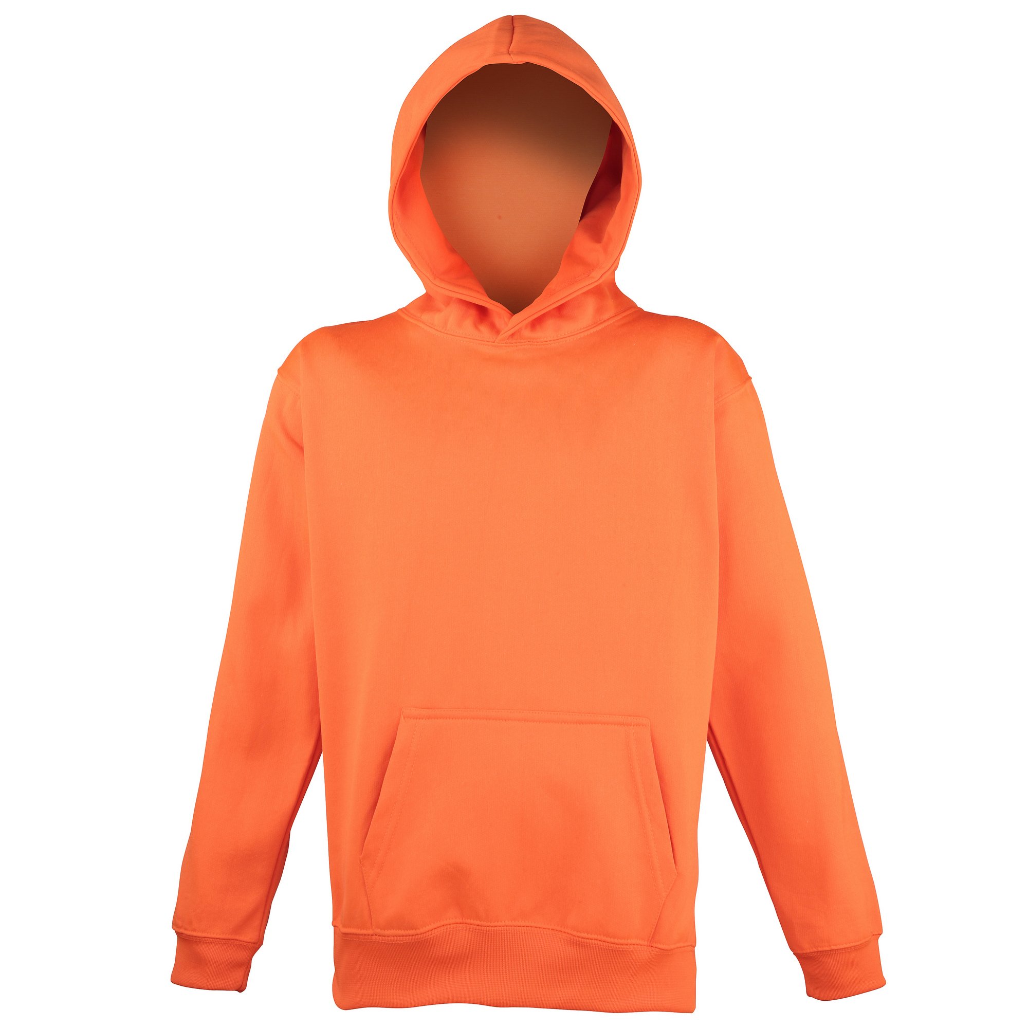 AWDis Kids' Unisex Electric Pink Hooded Sweatshirt - Fleece Hoodie for School & Play (3-4 Years) | Warm Pullover for Outdoor Activities & Casual Wear
