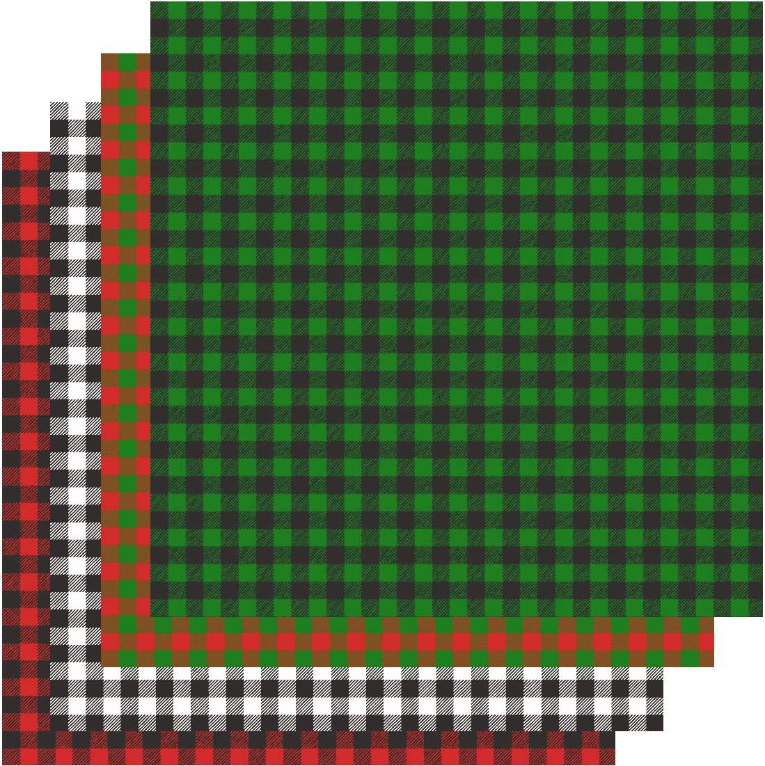 Buffalo Plaid Vinyl Sheets - 12
