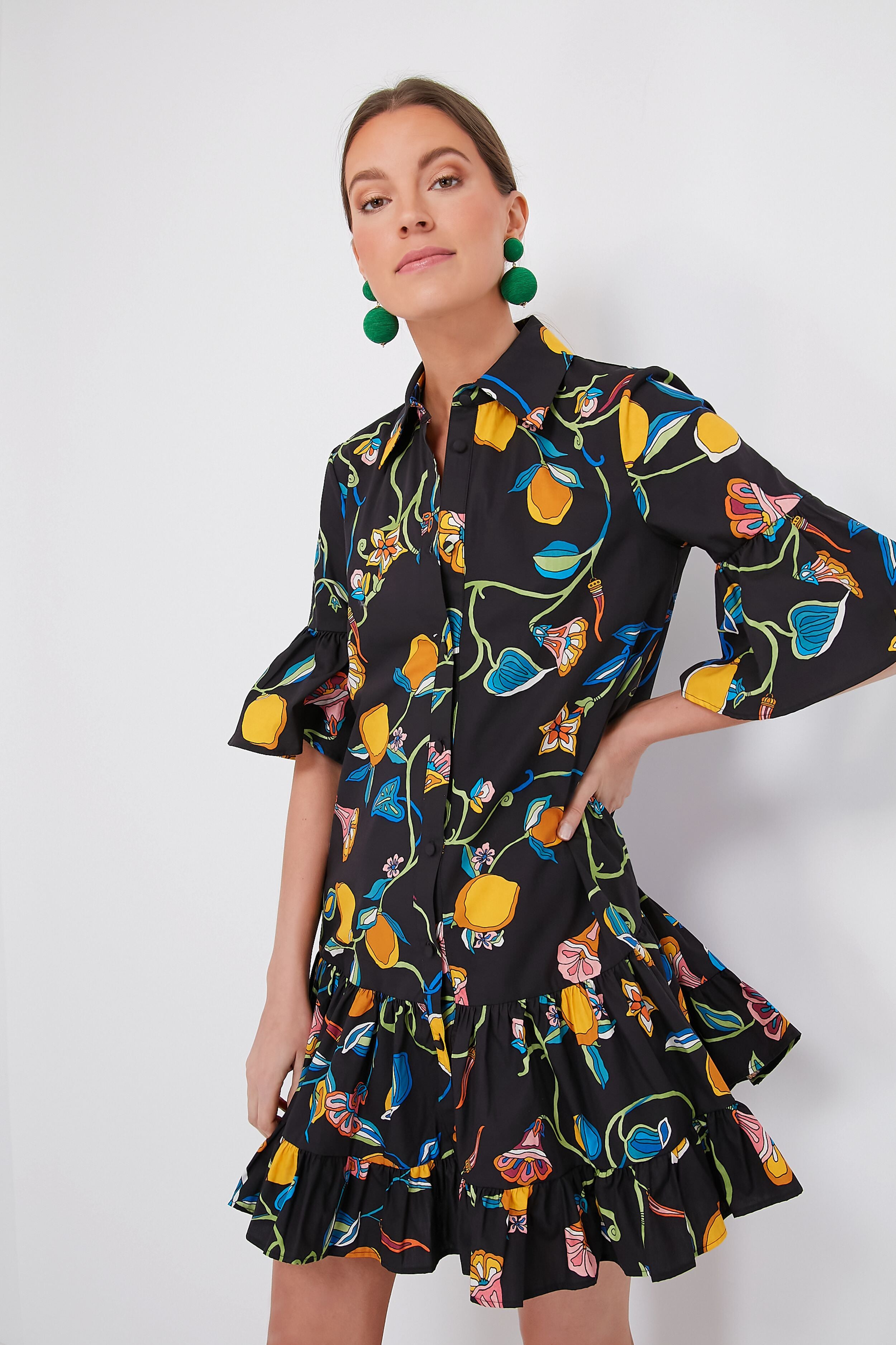 Borboni Choux Dress - Elegant Floral Summer Dress for Women | Perfect for Weddings, Parties & Casual Outings