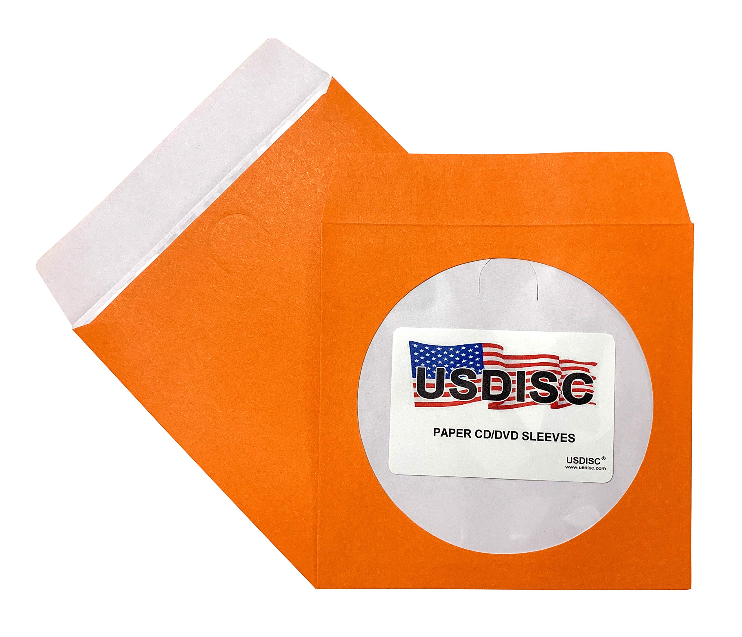 5000 Pack 100g Orange Window Paper Sleeves with Flap - Perfect for Mailing, Invitations, and Business Documents