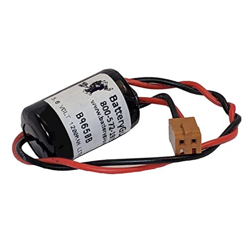 CJ1H-CPU66H-R Replacement 3.6V 1000mAh Lithium Battery - Compatible with Industrial Equipment, Medical Devices & Security Systems - Long Lasting Power Solution