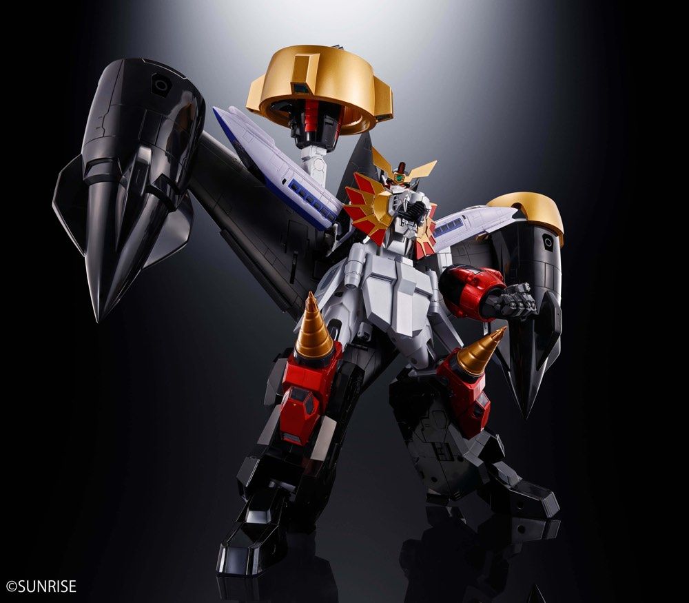 Bandai Soul of Chogokin GX-112 Repli GaiGar & Option Set - The King of Braves GaoGaiGar Final Action Figure Collectible Toy for Anime Fans | Perfect for Display, Collection, and Gifting