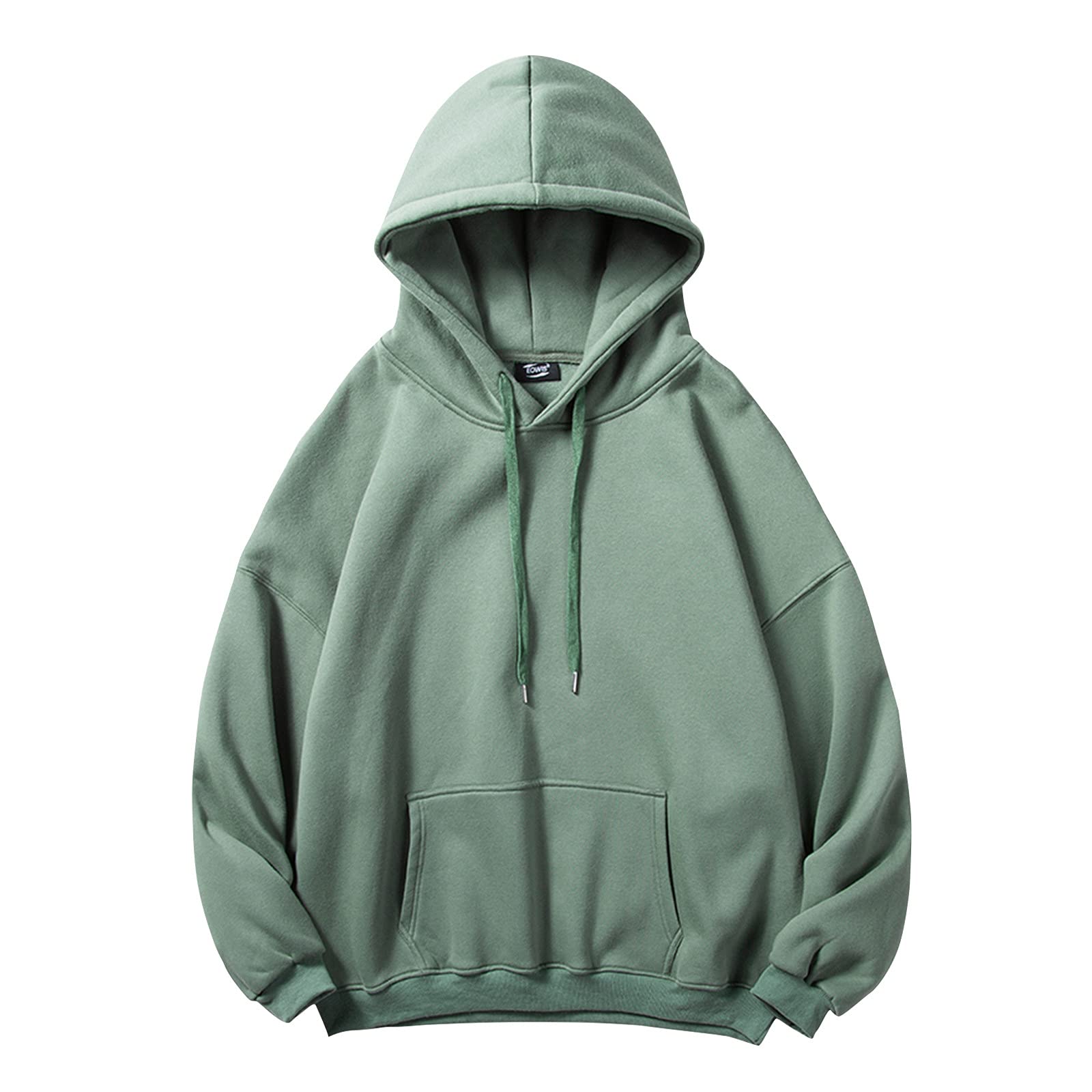 Men's Drop Shoulder Hoodie with Pocket - Casual Sleeve Blouse & Drawstring Couples Hooded Sweatshirt - Perfect for Streetwear, Gym, and Everyday Comfort