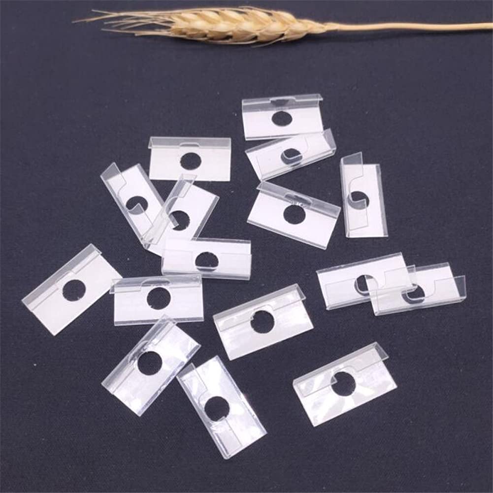 100 Pcs Self-Adhesive Plastic Earring Card Adapters - Jewelry Display Hangers for Earrings & Necklaces - Perfect for Retail Stores, Boutiques, and Craft Shows