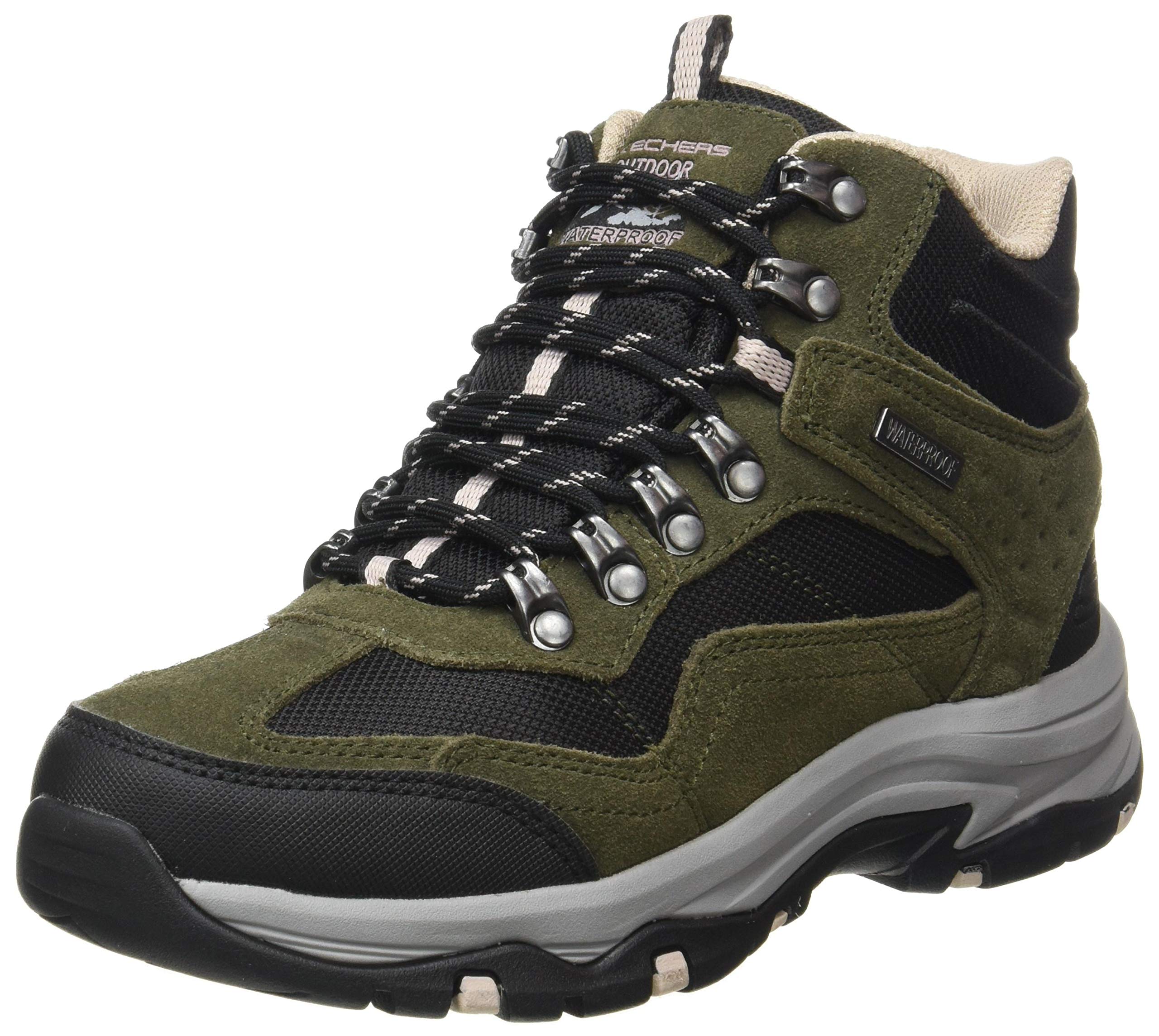 Skechers Women's Relaxed Fit Trego Alpine Trail Hiking Boots - Waterproof Outdoor Shoes for Hiking, Camping & Winter Walking