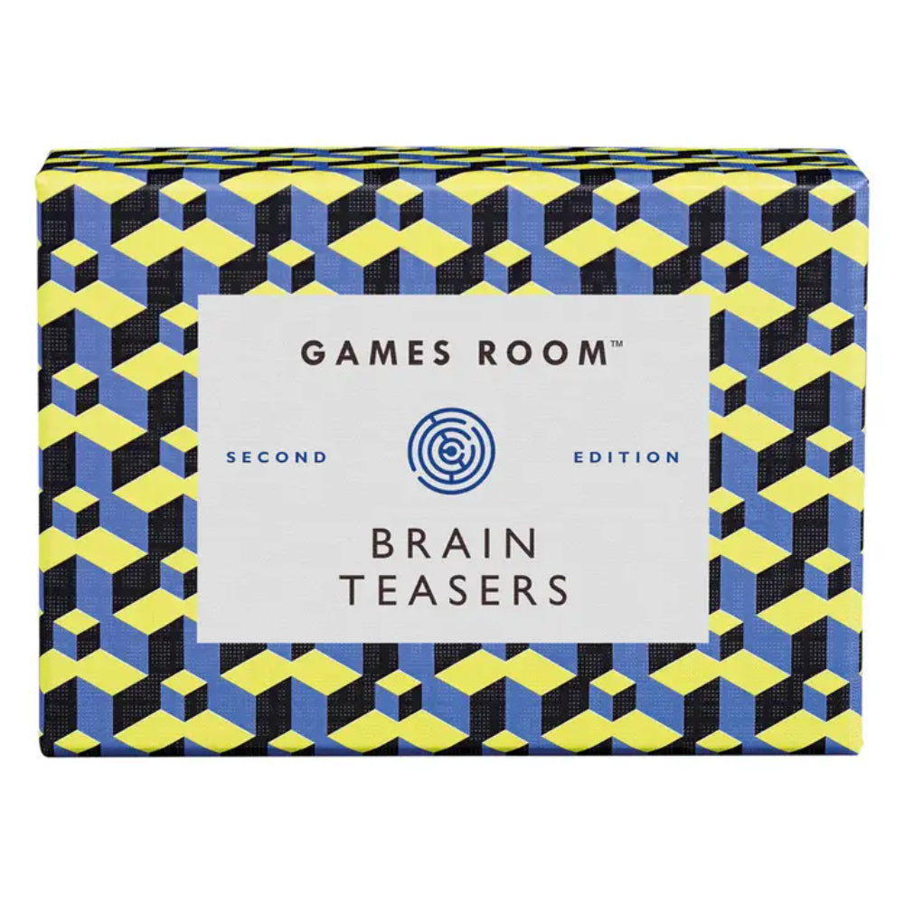 Chronicle Books Brain Teasers - Fun & Challenging Puzzles for Adults & Kids - Perfect for Family Game Night & Brain Training