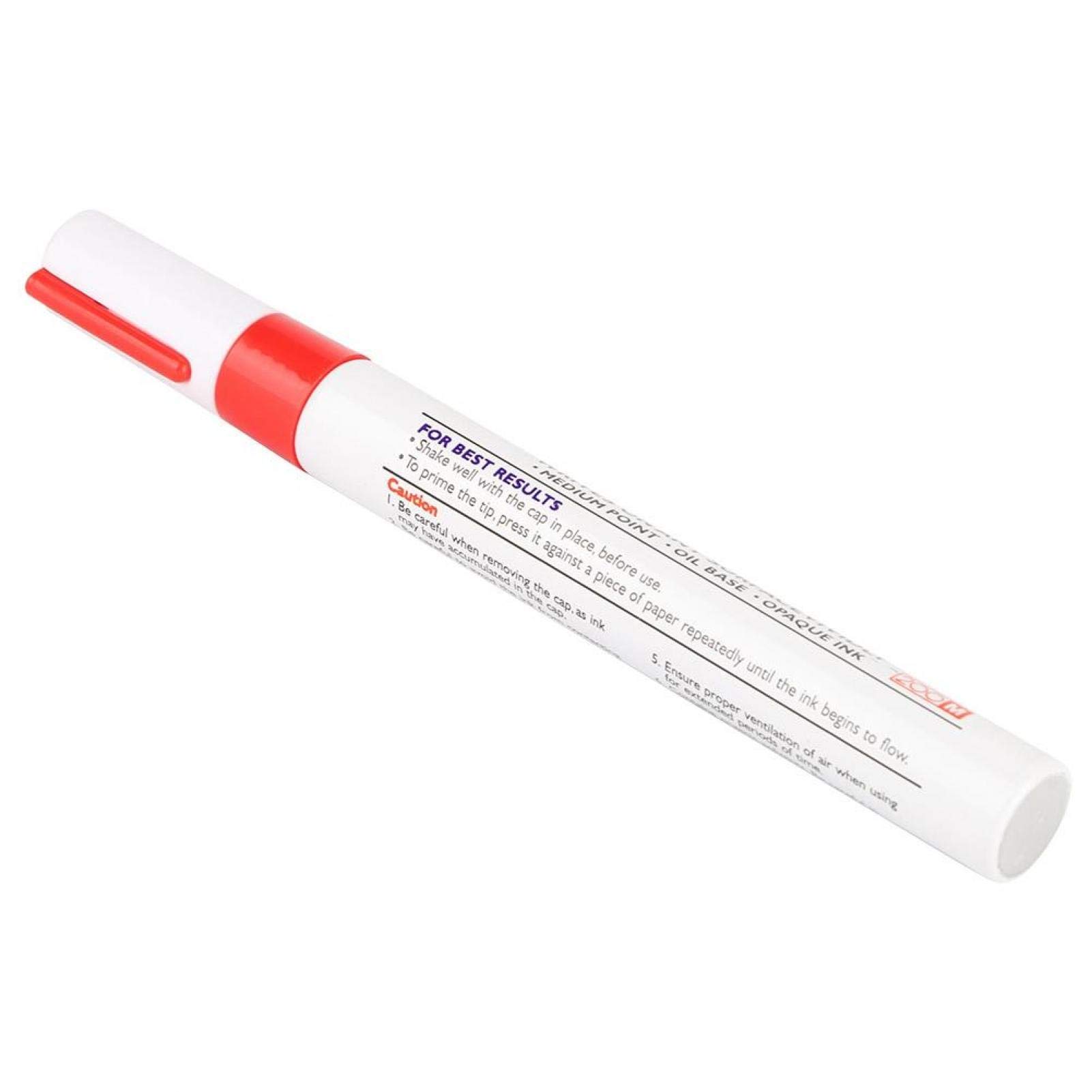 Professional Waterproof Car Tire Paint Pen - 1pc Red Tire Marker for Auto Wheels & Tires | Perfect for Touch-Ups, Custom Designs & Vehicle Maintenance