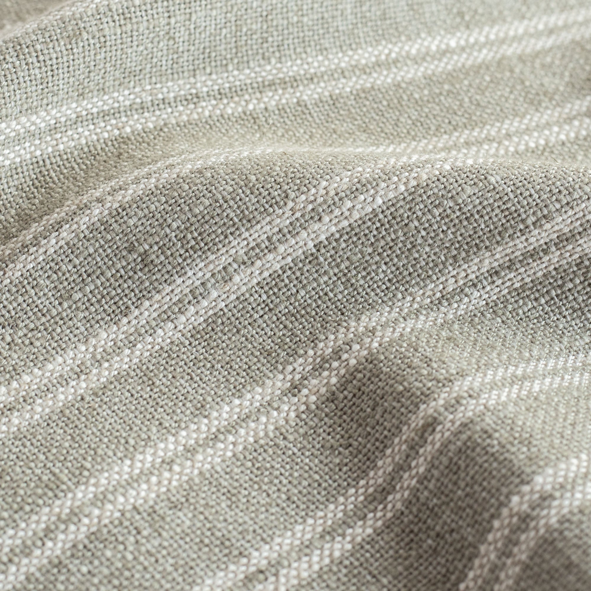 Conway Stripe Fabric - Sage Green Upholstery Material for Sofa, Curtains & Home Decor | Premium Cotton Blend for DIY Projects & Interior Design