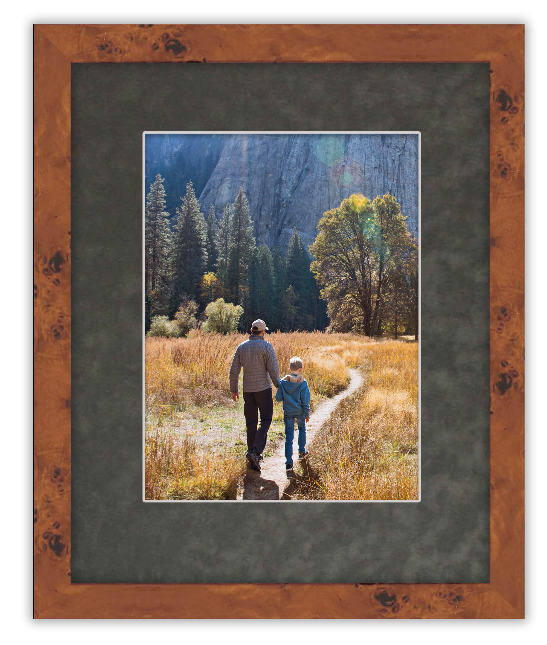 12x16 Inch Dark Grey Suede Picture Mat Board - Precut Acid-Free Bevel Cut Mat for 8.5x11 Photos - 10 Pack with Backing Boards & Clear Bags - Perfect for Framing Artwork, Scrapbooking, and Home Decor Display