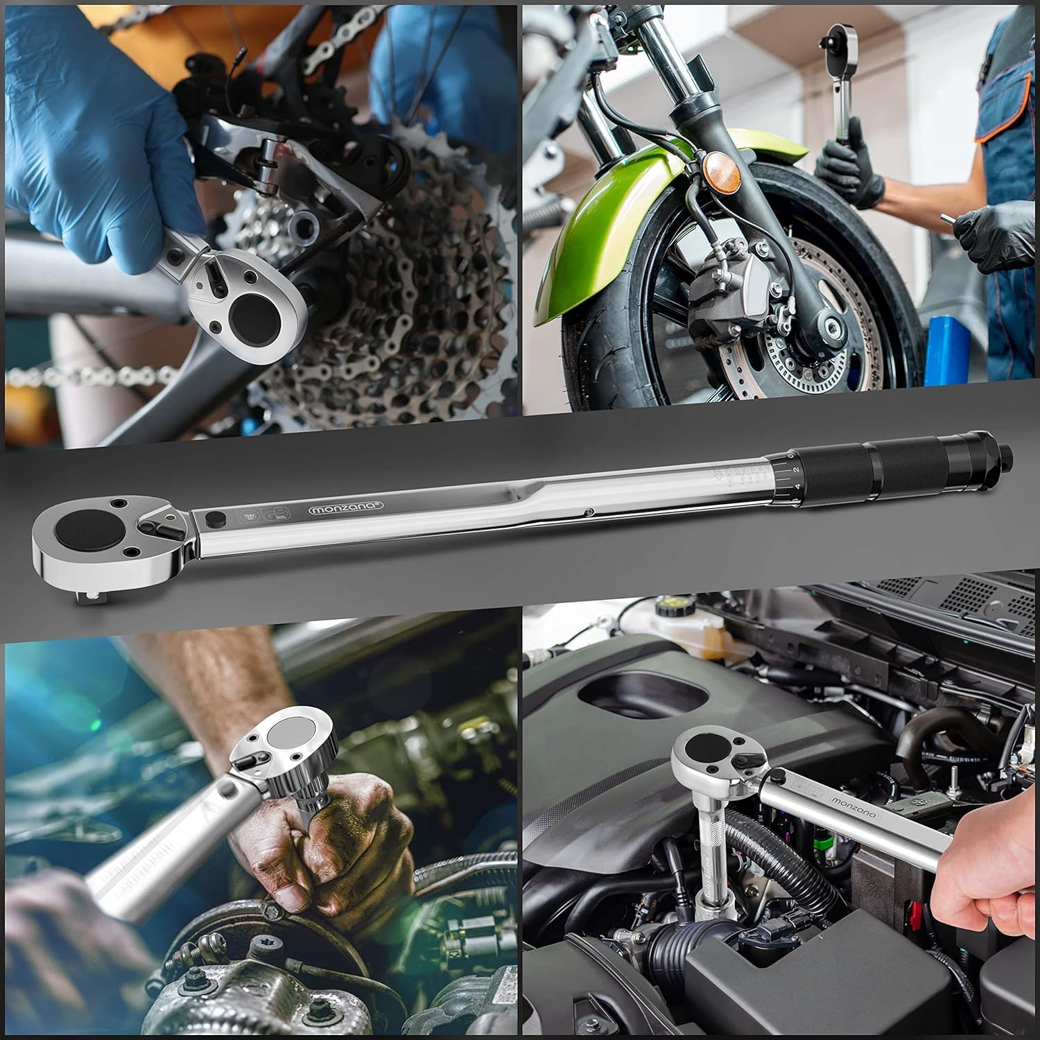 DEUBA® 3 Ton Hydraulic Trolley Jack & 6-Piece Torque Wrench Set - Heavy Duty Car Lift for SUV, Truck & Auto Repair (135-400mm Lift Range, 1/2