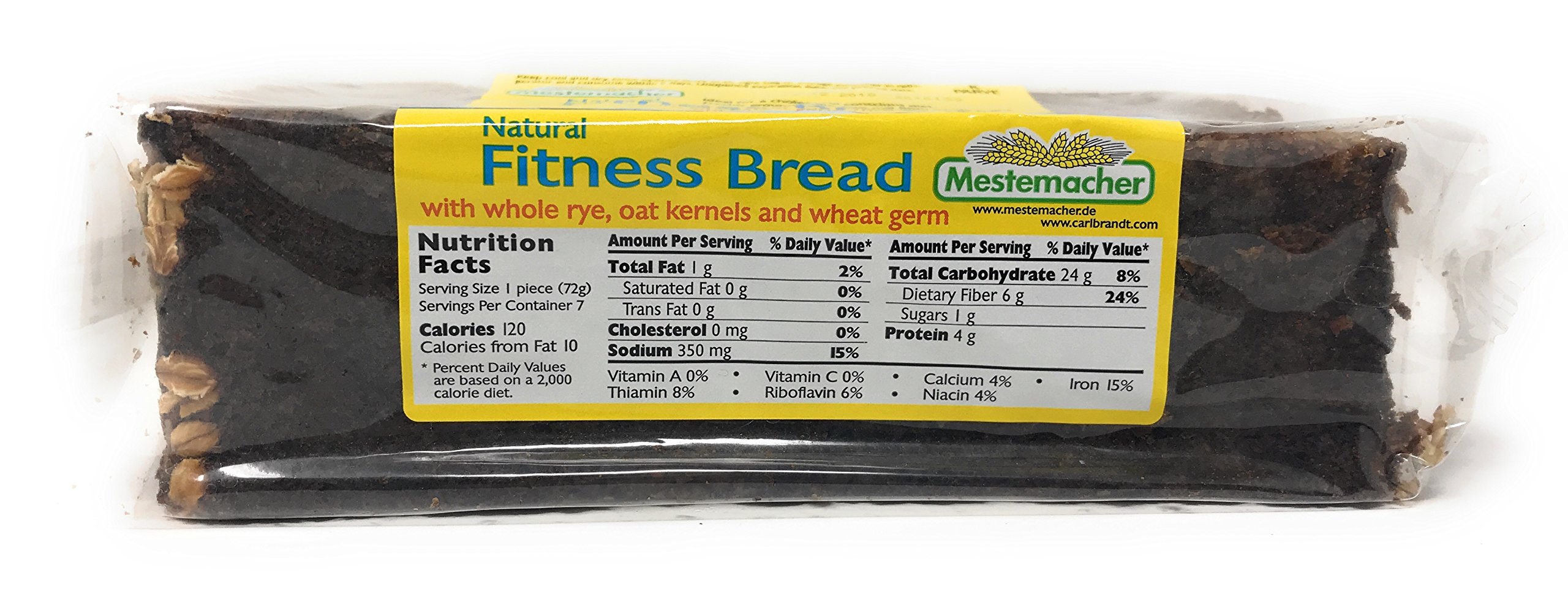 Mestemacher High Fiber Bread Variety Pack - 3 Flavors (Fitness, Rye & Sunflower Seed) - 17.6oz Each - Healthy Whole Grain German Bread for Breakfast, Sandwiches & Low Carb Diet