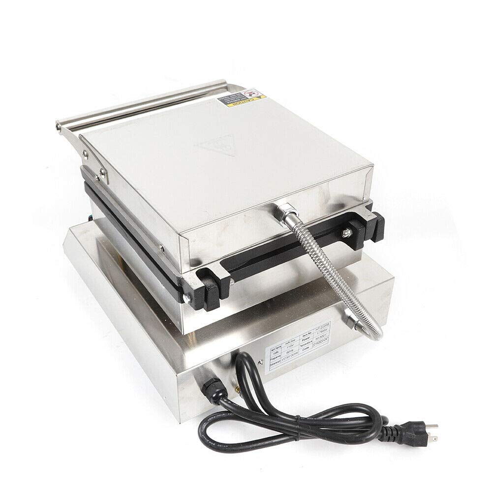 Commercial Belgian Waffle Maker - 4 Grid 1750W Stainless Steel Nonstick Double-Sided Electric Waffle Iron Machine for Bakery, Restaurant, Snack Bar & Home Use - Perfect for Breakfast, Brunch, Desserts & Catering Events