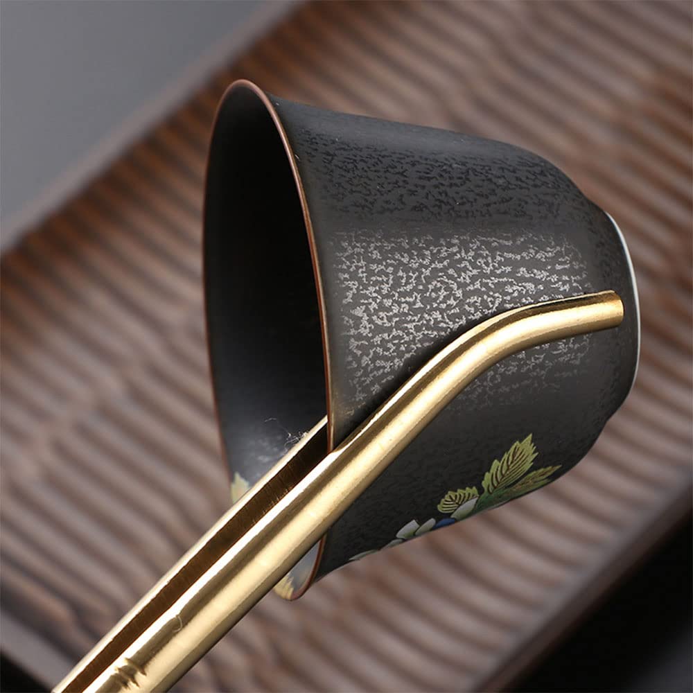 Curved Copper Kitchen Tongs - Food Tweezer for Cooking & Bar Use