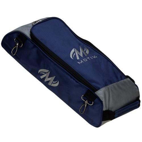 Motiv Ballistix Shoe Bag Navy - Double/Triple Tote Bowling Bag Accessory | Perfect for Bowling Alley & Travel Storage